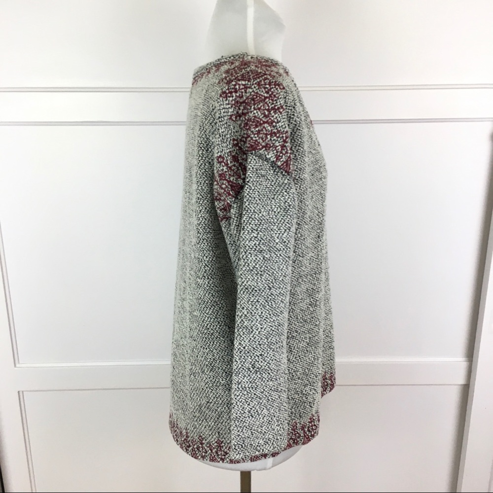UO Ecote Sz S Embroidered gray pullover sweater - Picture 8 of 11